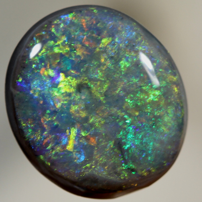 SOLID BLACK OPAL Sparkling bright fire, constant show always SEE VIDEO